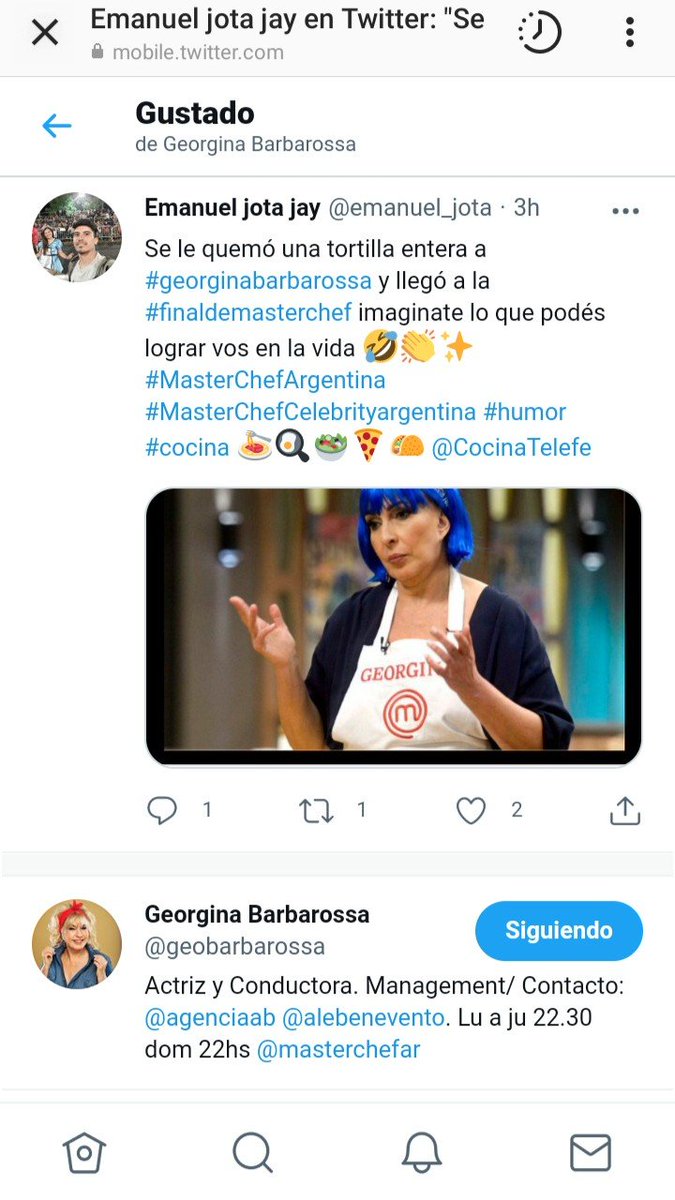 emanuel_jota's tweet photo. A la tía @geobarbarossa le gustó esto 👀👍 #humor #memes #MasterChefmemes #MasterChef #MasterChefCelebrityargentina #mimomentodebrillar 👀👍🤣✌️ @CocinaTelefe 🍳🌮🍕✨✨🍝🥗✨ https://t.co/1Vh65HD7J3