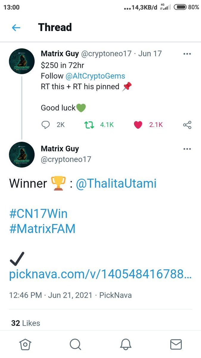 ThalitaUtami's tweet image. Received the price...still cant believed..😍 thank you so much @cryptoneo17 and sponsor @AltCryptoGems ..hope both of you always happy and healthy..God Bless You Guys 🤗🤗😘

#CN17WIN 
#MatrixFAM