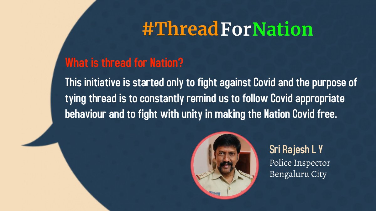 LyRajesh1's tweet photo. Thanks to Sri @KicchaSudeep for supporting this initiative to fight against Covid-19. #ThreadForNation https://t.co/87ERe9M7hw