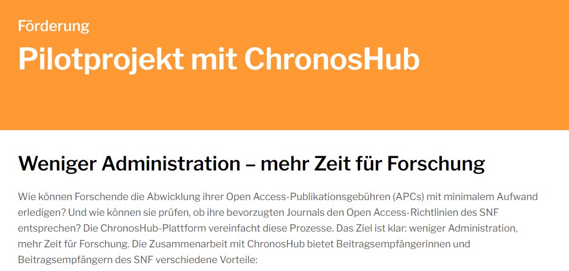 sci_ub_unibe's tweet photo. Our today's #CoffeeLecture with @ahacker will inform you about the @snsf_ch #ChronosHub pilot project for researchers, a new way to manage your publications from submission to #openaccess and reporting. Join us at 3:15pm: https://t.co/1yTY1p73De @unibern @opensciencebern https://t.co/YmgkCEJgTL