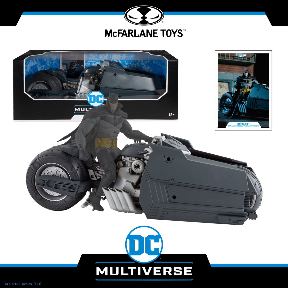 マクファーレントイズ　バットマン＆バットサイクル THE BATMAN】DCマルチバース ザ・バットマン & バットサイクル 開封