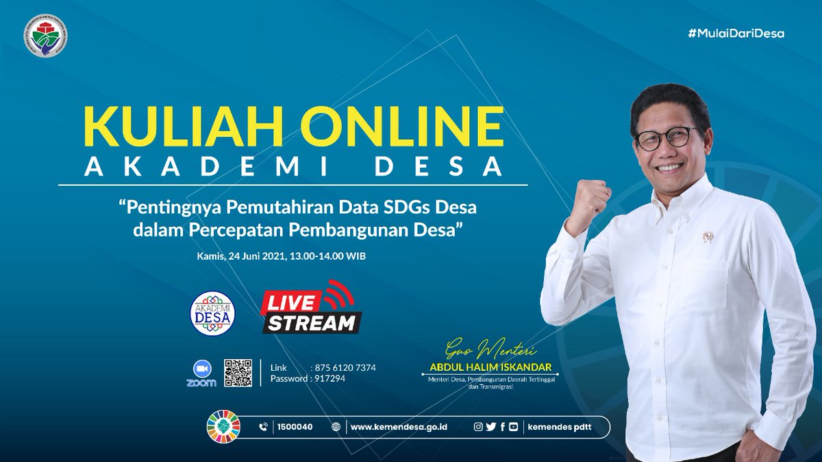 Frider91's tweet photo. Kuliah online Akademi Desa
#pentingnyapemutakhirandataSDGsDesa https://t.co/zYpKIqF6mP