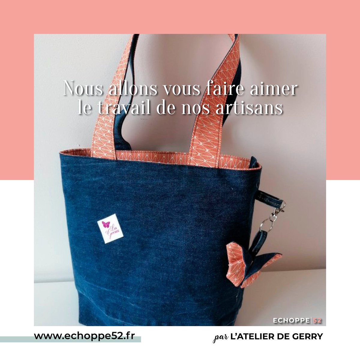 echoppe52's tweet photo. Sac à main en jean et cretonne feuilles corail par L'atelier de Gerry à découvrir dans sa boutique parmi d'autres produits sur https://t.co/8H3VkadtTT
#hautemarne #langres #Chaumont #nogent #saintdizier #sac #artisanat #savoirfaire https://t.co/QcKBP2T0m6