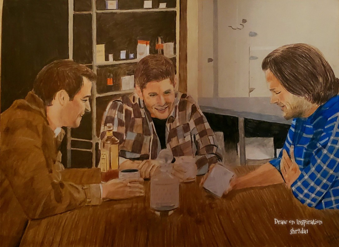 SD (@shr2da1) on Twitter photo This was quite the challenging picture for me ! Colored pencils. # SPNFamily #Supernatural <a href="/FangasmSPN/">Fangasm</a> <a href="/WinFamBusiness/">WFB Supernatural</a> <a href="/WinchesterBros/">Winchester Bros</a> <a href="/JensenAckles/">Jensen Ackles</a> <a href="/jarpad/">Jared Padalecki</a> <a href="/mishacollins/">Misha Collins</a> <a href="/SuperWiki/">SupernaturalWiki</a> This was quite the challenging picture for me ! Colored pencils. # SPNFamily #Supernatural <a href="/FangasmSPN/">Fangasm</a> <a href="/WinFamBusiness/">WFB Supernatural</a> <a href="/WinchesterBros/">Winchester Bros</a> <a href="/JensenAckles/">Jensen Ackles</a> <a href="/jarpad/">Jared Padalecki</a> <a href="/mishacollins/">Misha Collins</a> <a href="/SuperWiki/">SupernaturalWiki</a>