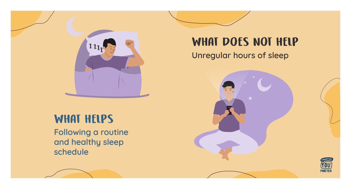 Following a routine and healthy sleep schedule really helps! #ManotsavFoundation #MentalHealthMatters #MentalHealthAwareness #Depression #Anxiety #AnxietyRelief #CoronaCrisis #covid_19 #anxeityhelp #communityawareness #outreach #volunteering #communitywork #mentalhealthstigma #health #mentalhealthissues #mentalhealth  #mentalhealthcounseling #autismawareness #compassion #isolating #isolateyourself #healthysleep