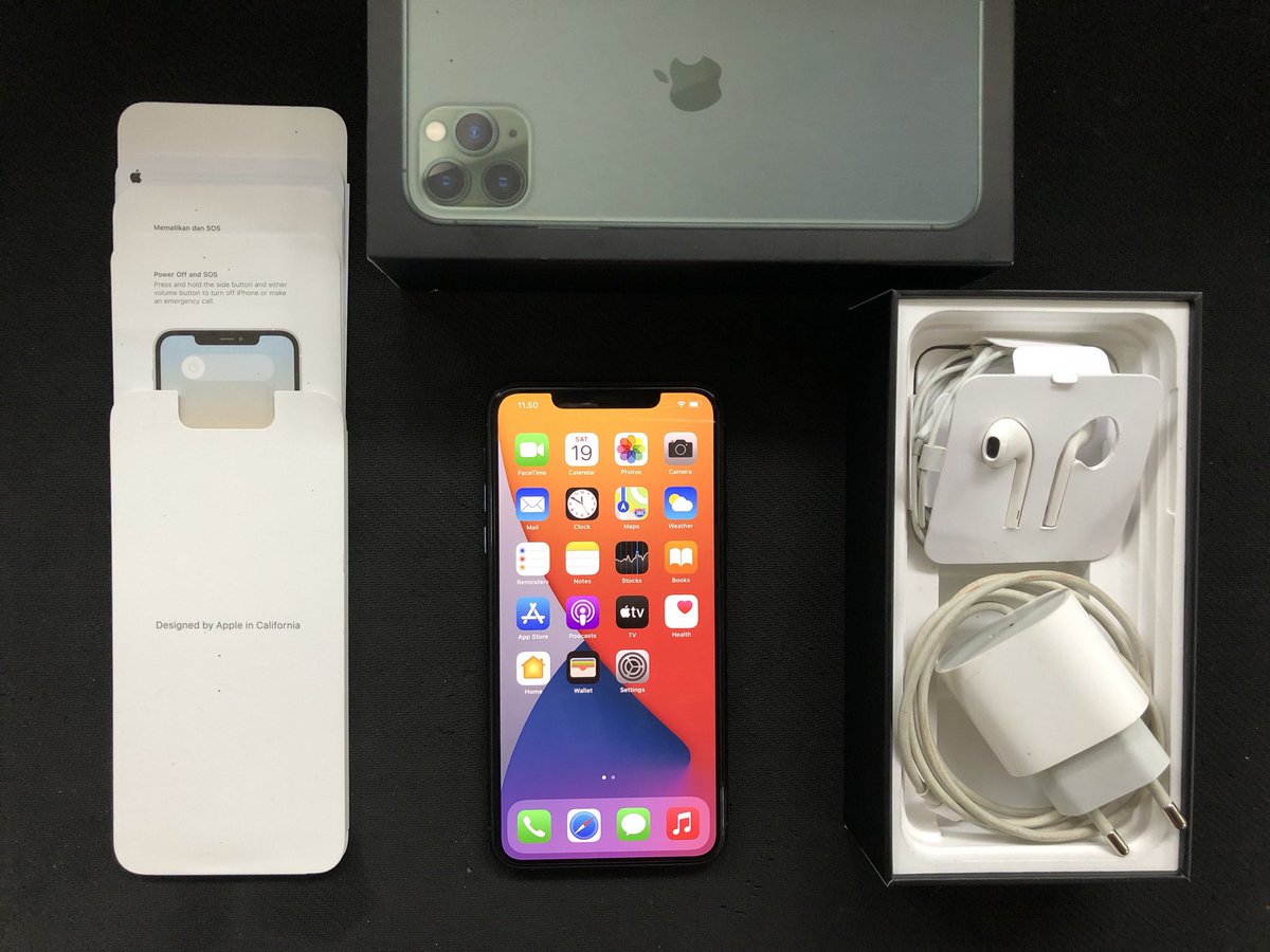 fadelzvr's tweet photo. 🔥ITEM FOR SALE🔥
iPhone 11 Pro Max 256GB ex iBox Resmi
⚡️Good Condition 100%
⚡️No dent / penyok
⚡️Fullset original
⚡️No Minus
⚡️IMEI pasti aman ya
Harga bisa tanya lewat dm ya! #jualiphone #jualiphoneibox #iphone11promax #iPhone https://t.co/erXeCGVI87