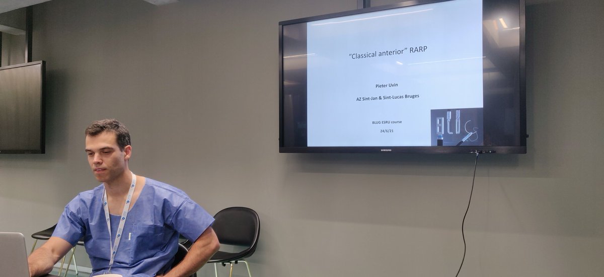 <a href="/PieterUvin/">Pieter Uvin</a> starts day 4 of the Advanced Robotic Course with the classical anterior approach of #RadicalProstatectomy
<a href="/gdnaeyer/">geert de naeyer</a> <a href="/BluGonline/">BLUGonline</a> <a href="/orsiacademy/">Orsi Academy</a> <a href="/ESRUrology/">European Society of Residents in Urology</a> <a href="/Uroweb/">European Association of Urology (EAU)</a>