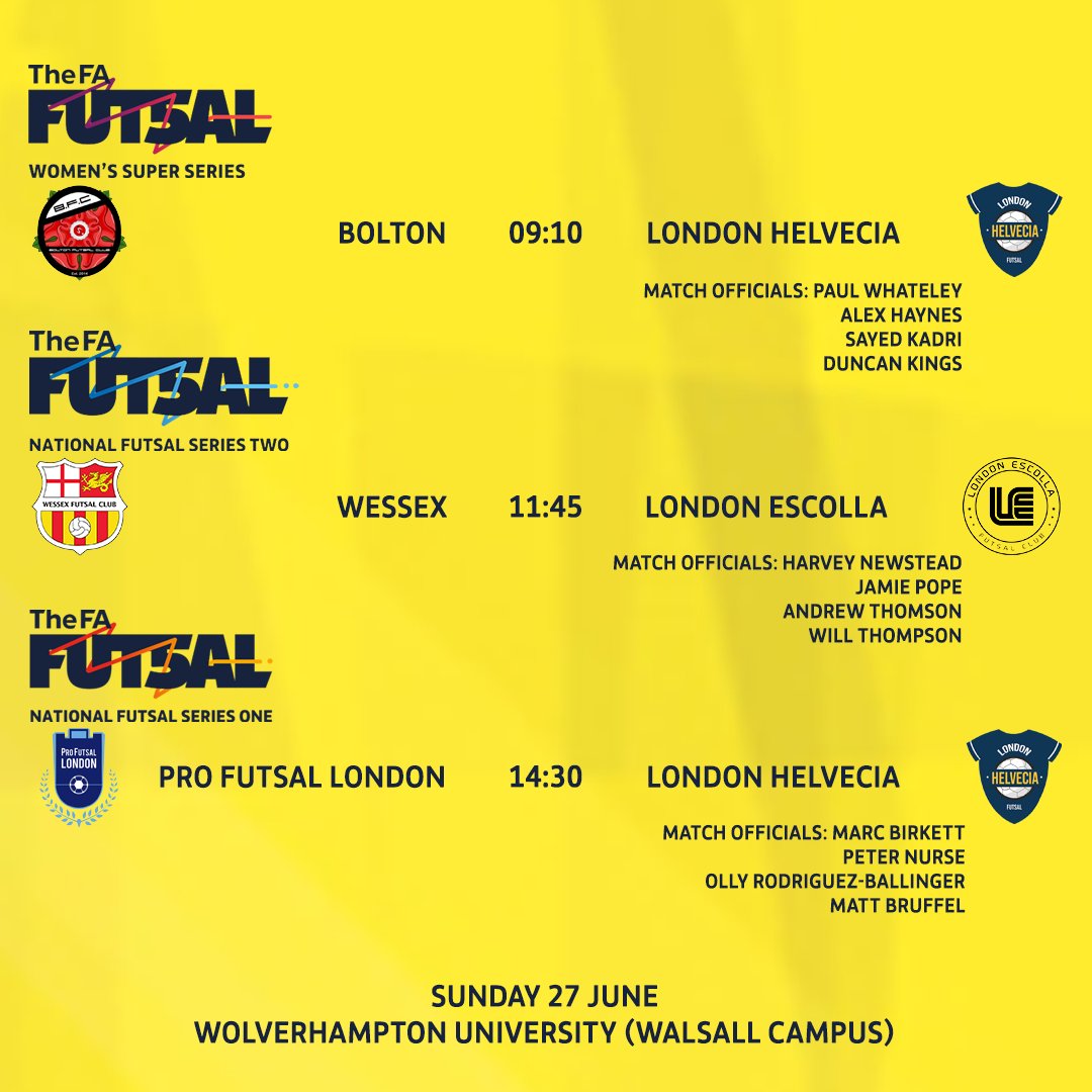 ▶️ You know its getting closer when the YouTube streams are scheduled 😬

⚽ WSS 📺 09:00
youtu.be/oI1lnwVZirE

⚽ NFS Two 📺 11:30
youtu.be/IzpnreVzrXw

⚽ NFS One 📺 14:15
youtu.be/Au_4AhECKk8

#FANFS | Summer Showdown