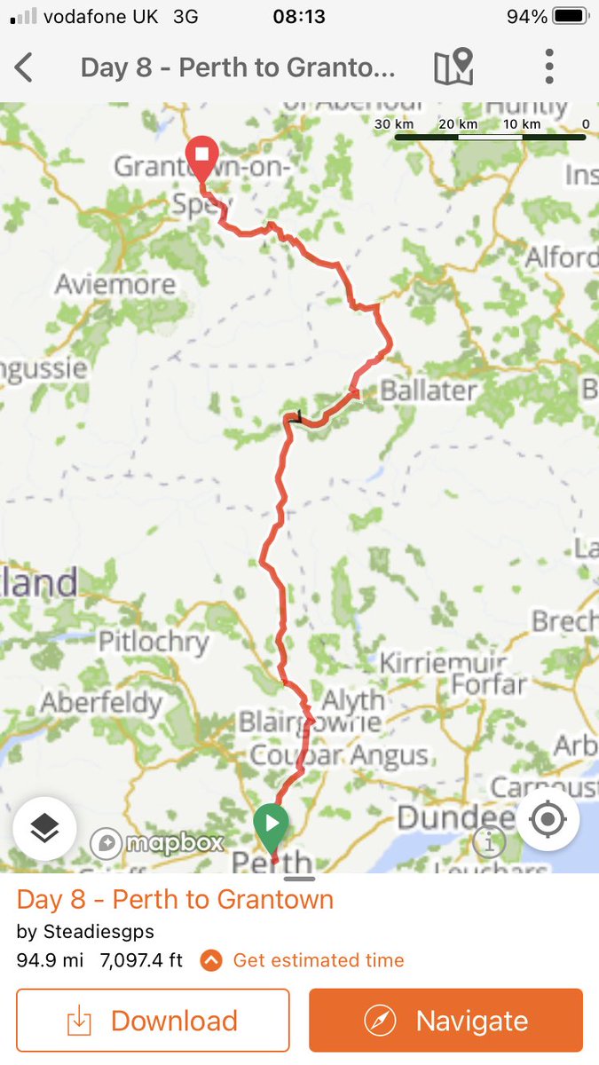 Day 8 - Climbing up the Cairngorms to Glen Shee. Tough day, probably toughest of the 10. Definite sense of anxiety across all riders #lejog #teambones