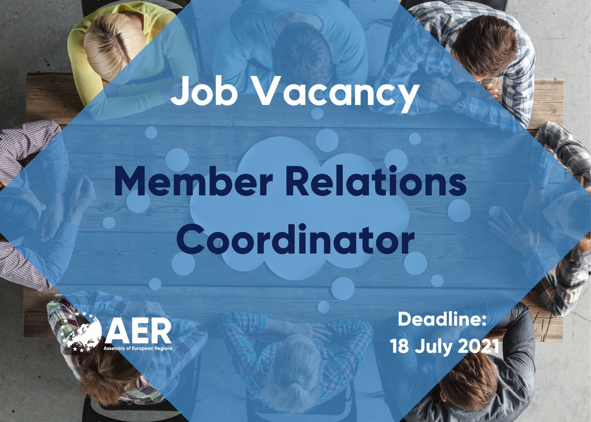 We are looking for our new member relations coordinator! Do you have:

🤝Experience in member-based organisations
🌍A keen interest in the European regional dimension
👥Ready to work for the largest independent network of regions? 

Apply now! ⤵️
aer.eu/job-vacancy-me…