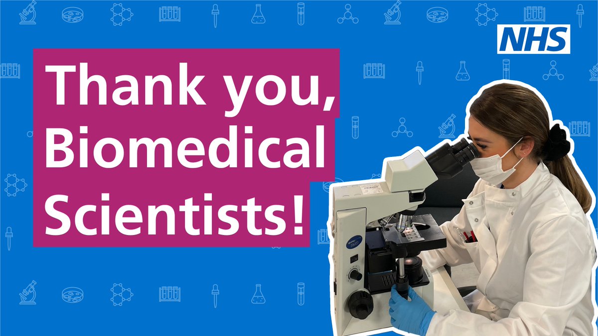 Today is #BiomedicalScienceDay and we’d like to say a huge THANK YOU to all our biomedical scientists, clinical scientists and other pathology staff for all their continued hard work for patients and staff. 🧪🔬👩‍🔬