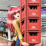 誰が見ても、ビールケースを重ねて運ぶのは無理!