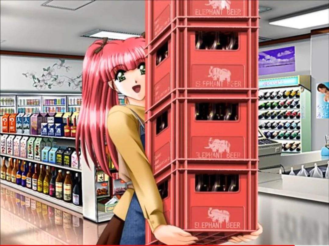 誰が見ても、ビールケースを重ねて運ぶのは無理ｗｗｗ