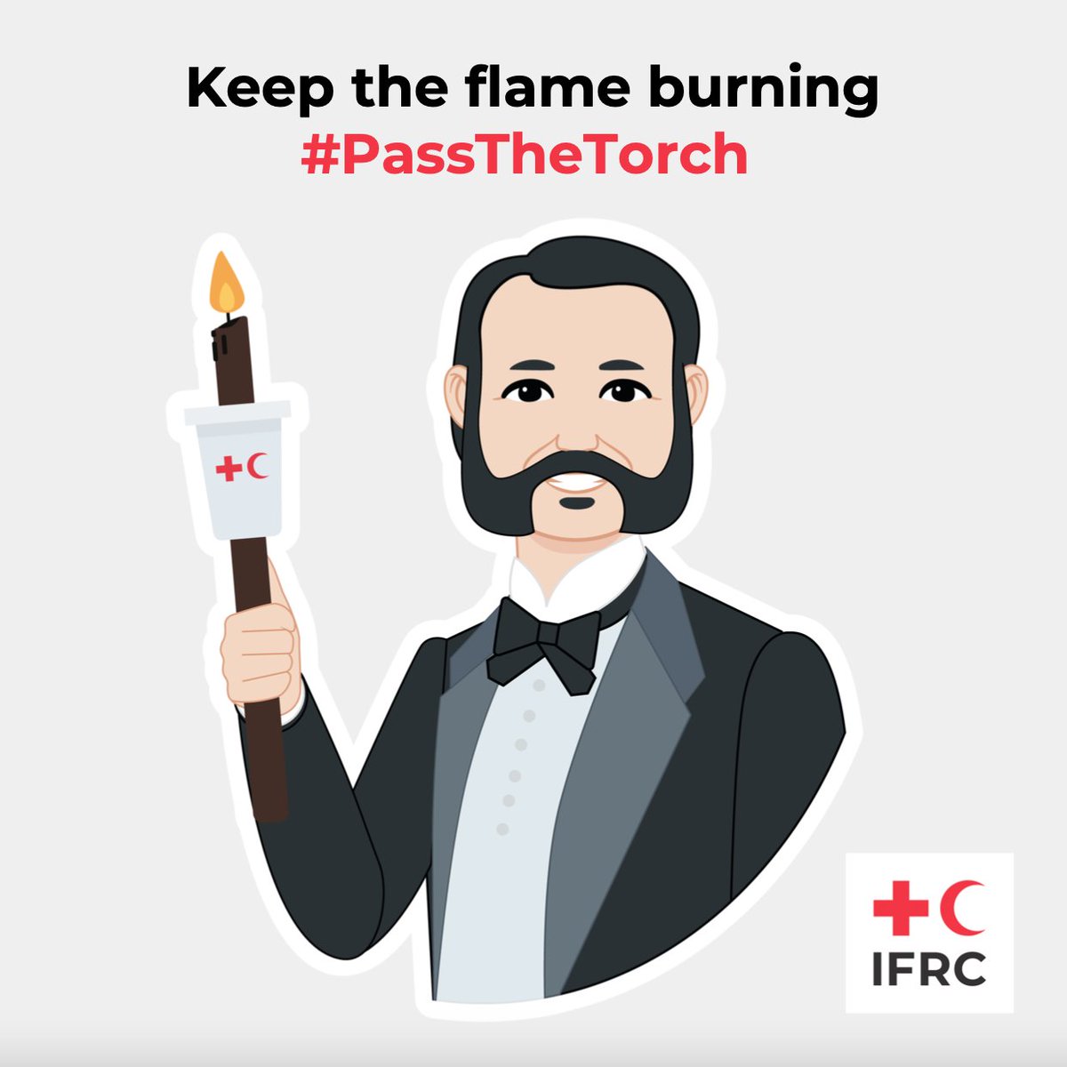 162 years ago today, Henry Dunant was inspired to found the International #RedCross and #RedCrescent Movement in #Solferino. To celebrate, let´s #PassTheTorch and keep the flame burning! 🔥