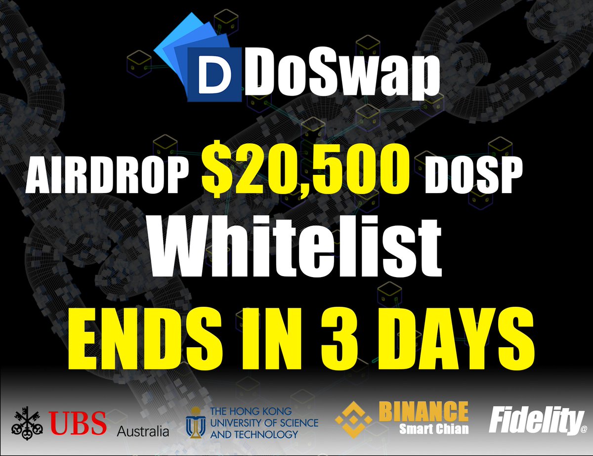 Airdrop: Worth20,500 ＄DOSP rewards Random

1. Follow Twitter: <a href="/Doswap_Finance/">Doswap.finance</a> 
2. Join t.me/Doswapfinance
3. Tweet (originating directly from your account) containing <a href="/Doswap_Finance/">Doswap.finance</a> 
4. Complete form:forms.gle/bUn7wtHysFRsPj…

<a href="/coinkit_/">CoinKit</a> mon 0.0001 100 #BNB <a href="/Doswap_Finance/">Doswap.finance</a>