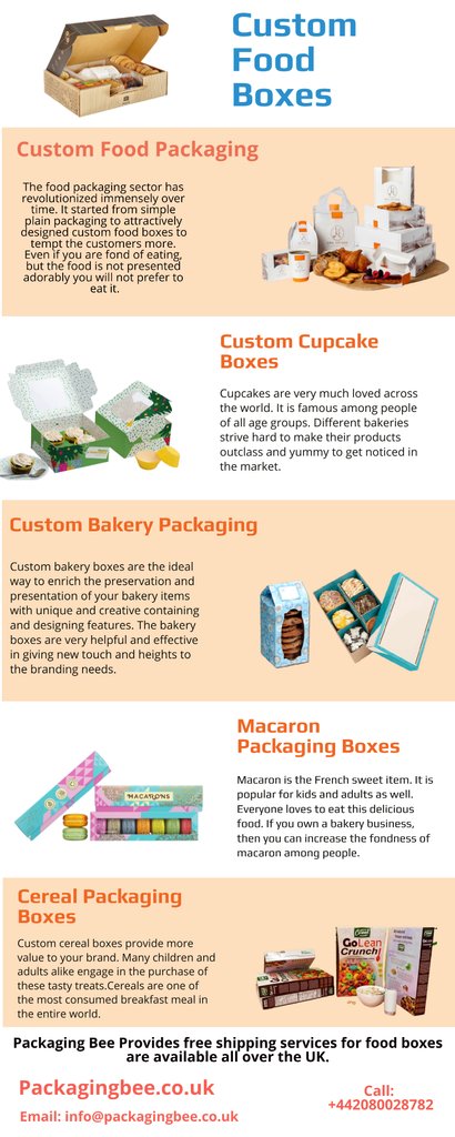 maxwell49144673's tweet image. Custom Food Boxes
you can get amazing customization options for your packaging boxes.
packagingbee.co.uk/food-boxes/
#FoodBoxes #CustomFoodBoxes #CustomBakeryPackaging #CupcakeBoxes #PrintedBoxes #CerealPackagingBoxes #CustomMacaronBoxes #PackagingBee