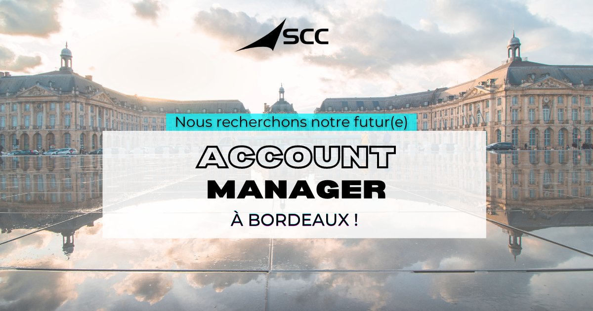 [Job alert 📣]

Bordelaise, Bordelais, et si vous démarriez une nouvelle aventure chez <a href="/SCC_Info/">SCC</a> ? 
Justement, nous sommes à la recherche de notre futur talent, un(e) Account manager.

En savoir plus👉 lnkd.in/ejQjUsU
💼 Account manager
📑 CDI 
📍 Bordeaux
#job #offre #IT
