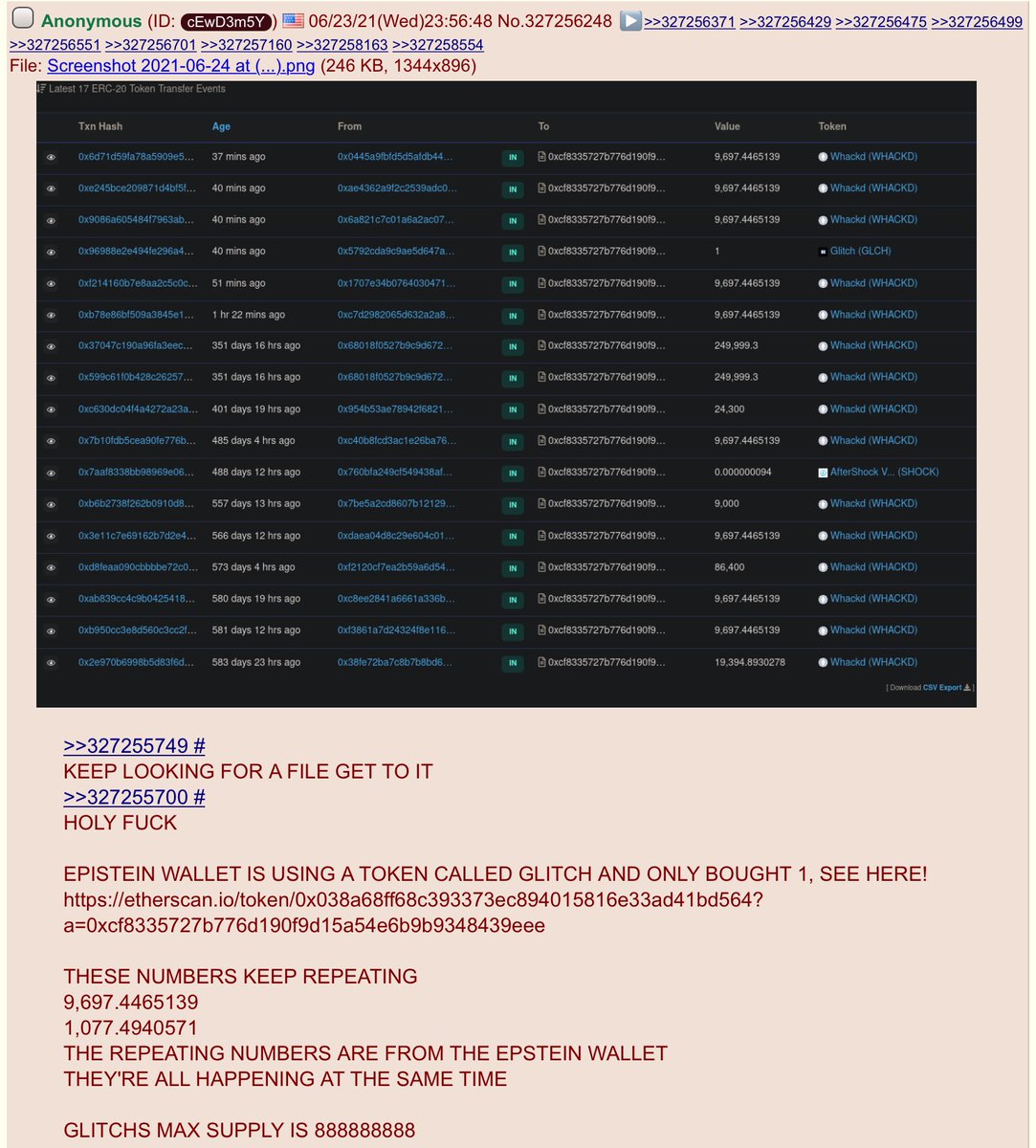 GodwinTheHuge's tweet photo. Heavy Speculation: #SWHACKD, do we have a previously inactive wallet going whrrrrrrr? Will they wipe the #blockchain? Are we headed towards 10 days of darkness?
#McAfee #McAfeeDidntUninstallHimself #mcafeedidntepsteinhimself
#Q #CueAnon #Blockchain #ThirtyOne https://t.co/ZigZNIV5Tn