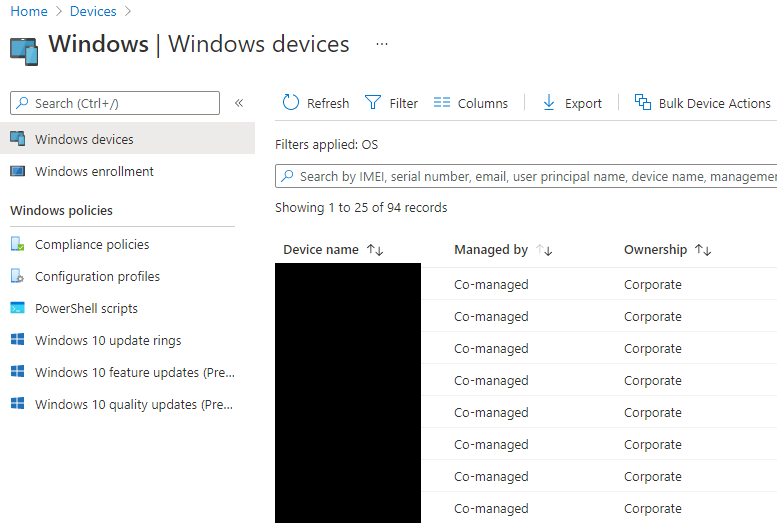 Hello <a href="/IntuneSuppTeam/">Intune Support Team</a>, quick question, I'm seeing weird behavior in Firewall report. Devices appear with "MDM/ConfigMgr agent" and some "co-managed". In All devices view, everything appears as "co-managed". Is there any difference between those 2 ?
