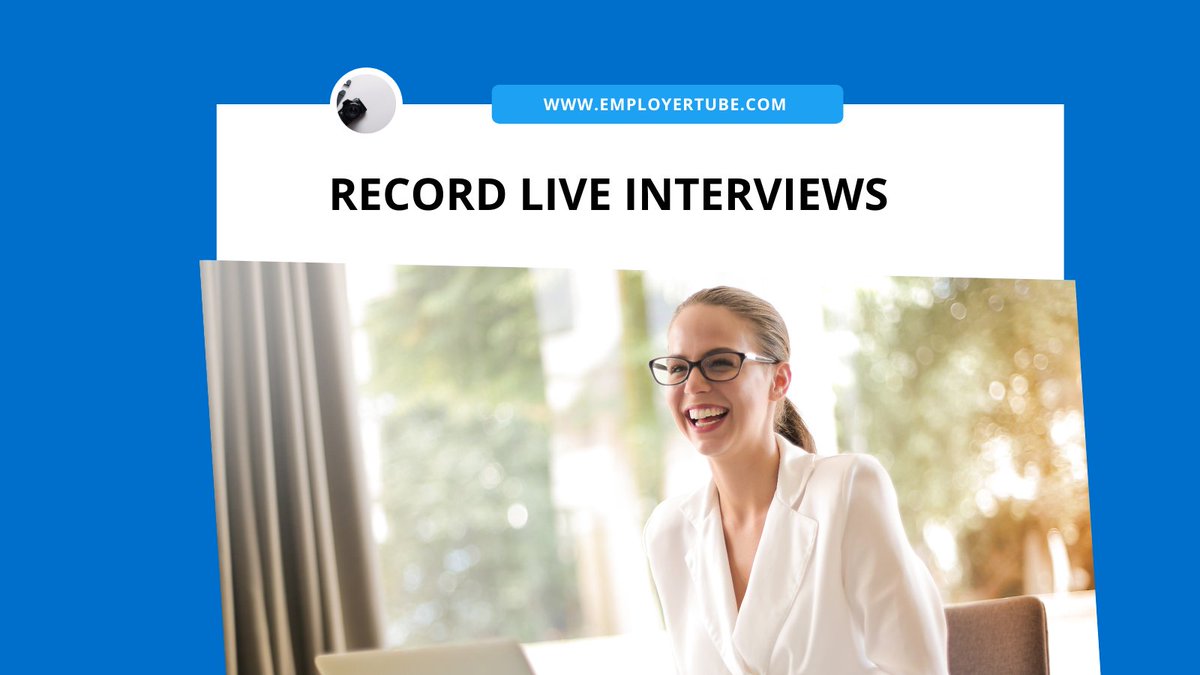 Employertube's tweet photo. Transparency is key to any recruitment process, all live interviews can be recorded and interviews downloaded for reviews.

#employertube #livemeeting #videomeeting #record #interviewsession https://t.co/GcN4Z8Tb58