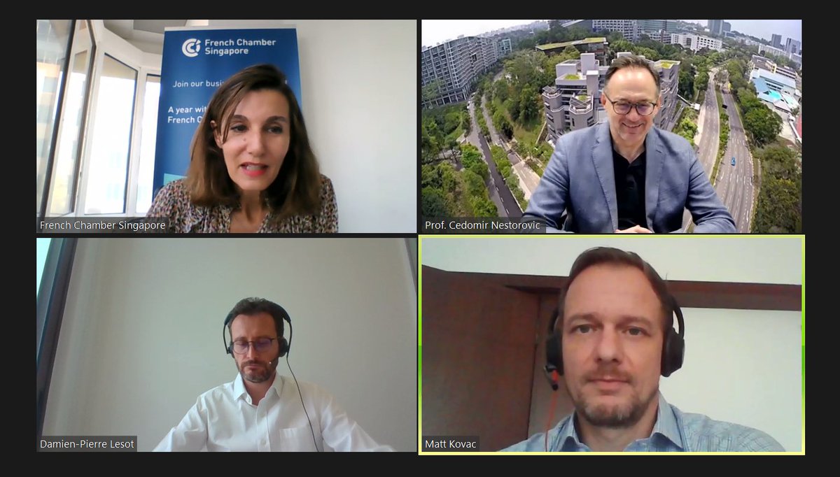 ESSEC & Mannheim EMBA APAC (@essecapacemba) on Twitter photo #HappeningNow | <a href="/cedanestorovic/">Cedomir Nestorovic</a> joined by Damien-Pierre LESOT of Roquette and Matthew Kovac of @FoodIndustryAsia at the virtual <a href="/ESSEC_AP/">ESSEC Asia-Pacific</a> -<a href="/FrenchChamberSG/">French Chamber Singapore</a> Leadership Series on Food Security and Sustainability: Singapore’s Emerging Agritech Ecosystem. #HappeningNow | <a href="/cedanestorovic/">Cedomir Nestorovic</a> joined by Damien-Pierre LESOT of Roquette and Matthew Kovac of @FoodIndustryAsia at the virtual <a href="/ESSEC_AP/">ESSEC Asia-Pacific</a> -<a href="/FrenchChamberSG/">French Chamber Singapore</a> Leadership Series on Food Security and Sustainability: Singapore’s Emerging Agritech Ecosystem.