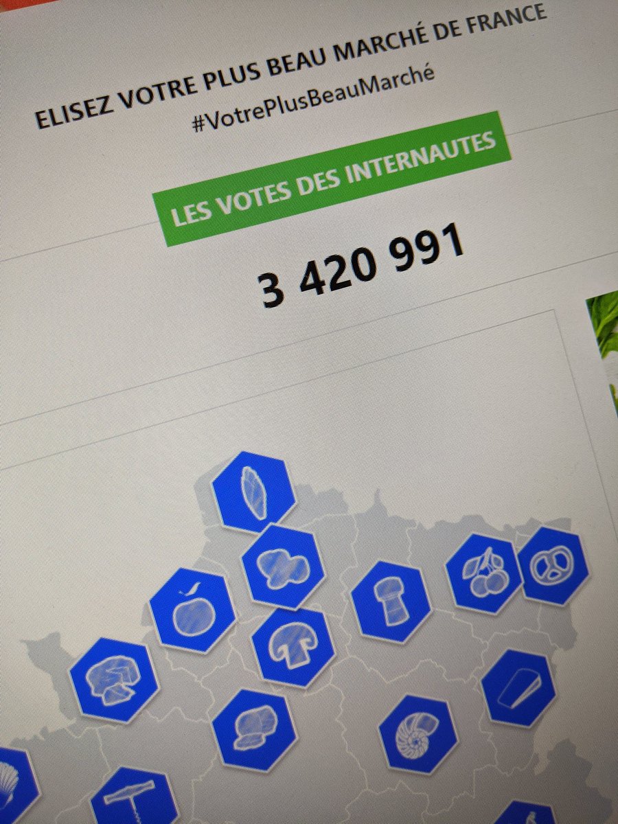 DLagrouSempere's tweet photo. Dernières heures pour voter pour le plus beau marché de France 2021😃! Arrêt des votes en direct à 13h30 pile dans votre #jt13h @TF1LeJT Soyez au RV! J'y serai 😁 https://t.co/2J8dUtqVVC 👍 https://t.co/gXkSrSQWfw