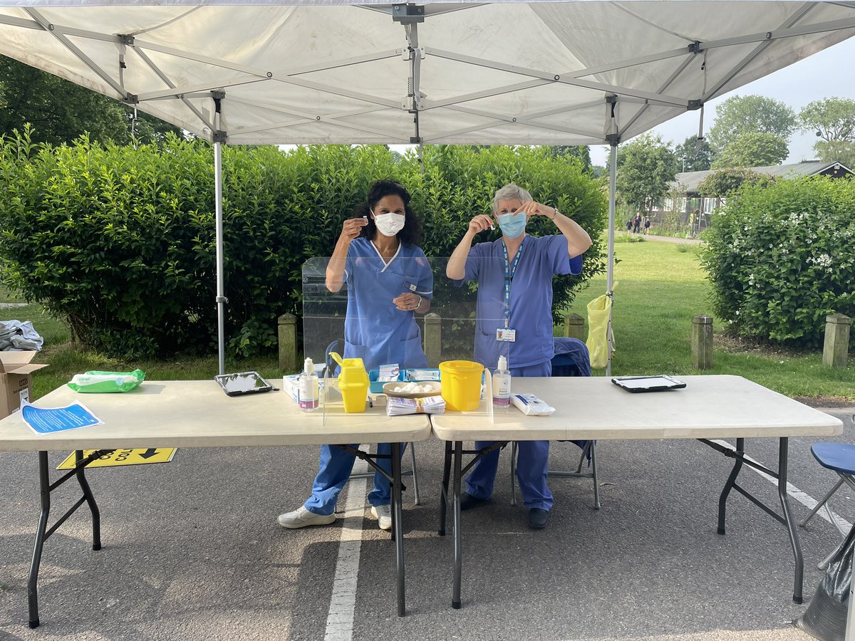 j0sephineshaw's tweet photo. Vaccinations &amp; Community testing available today at Oaken Grove Park (main car park) 9am - 1pm 💉 
@MaidenheadAds https://t.co/tfnu443aqi