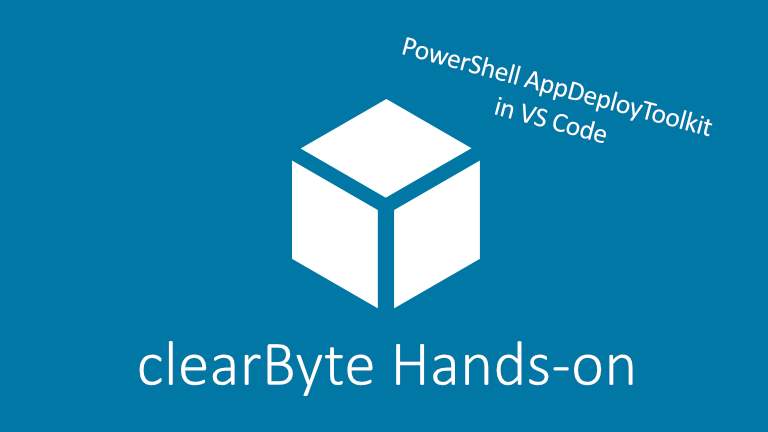 clearbyte's tweet photo. Wie man das PowerShell AppDeployToolkit (PSADT) in Visual Studio Code (VSC) integriert - ab heute auf dem clearByte-Blog im Hands-on-Beitrag unserer Packaging-Profis: https://t.co/bME5tEzale https://t.co/1Kk50AhCGE