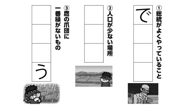 突然ですが問題です!
空白に入る文字を考えてみてください。

正解ツイートを投稿するのが面倒なので1万RTされたら教えます
(行かないと思いますが) 