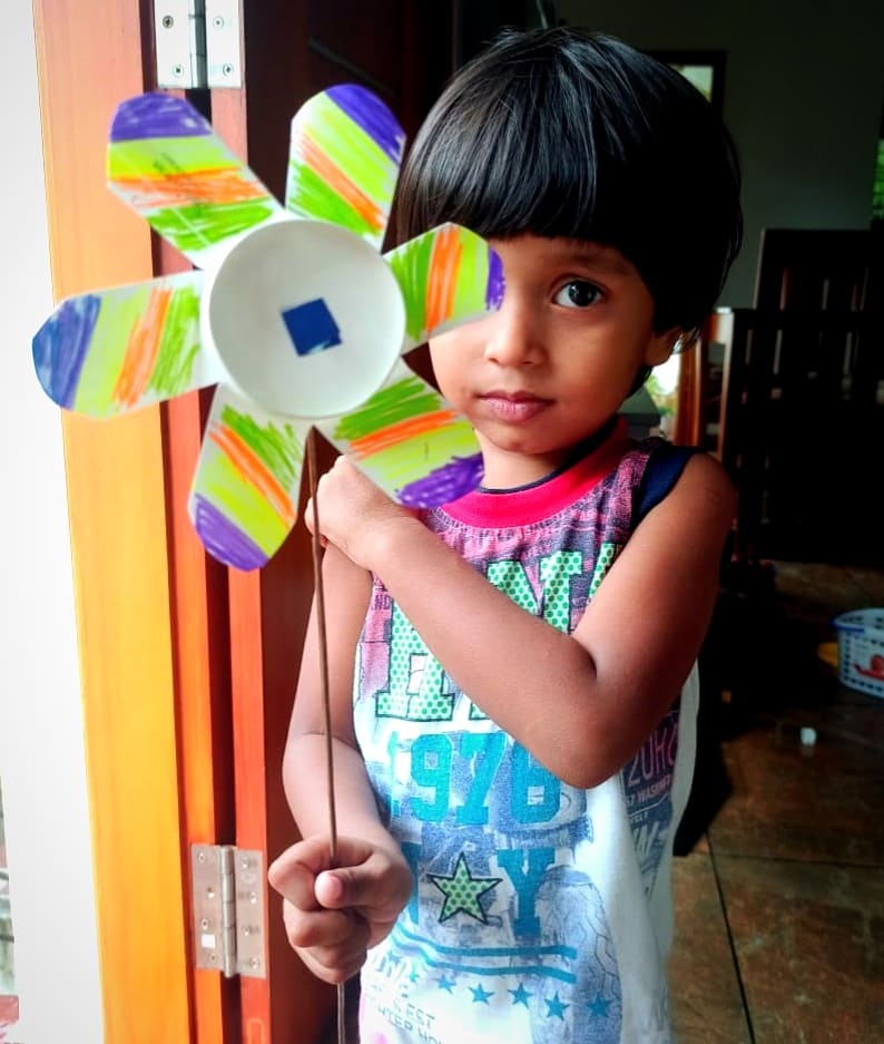 StMarksILC's tweet image. Making their own Paper Cup Windmills. STEM activities that nurture the interest of Science at a Foundation level. #StMarksILC #stemactivitiesforkids #thinkingactivitiesforkids #selfdiscovery #thinkingchildren #problemsolvingskills #logicalthinkingskills #stemfoundations #stemfun
