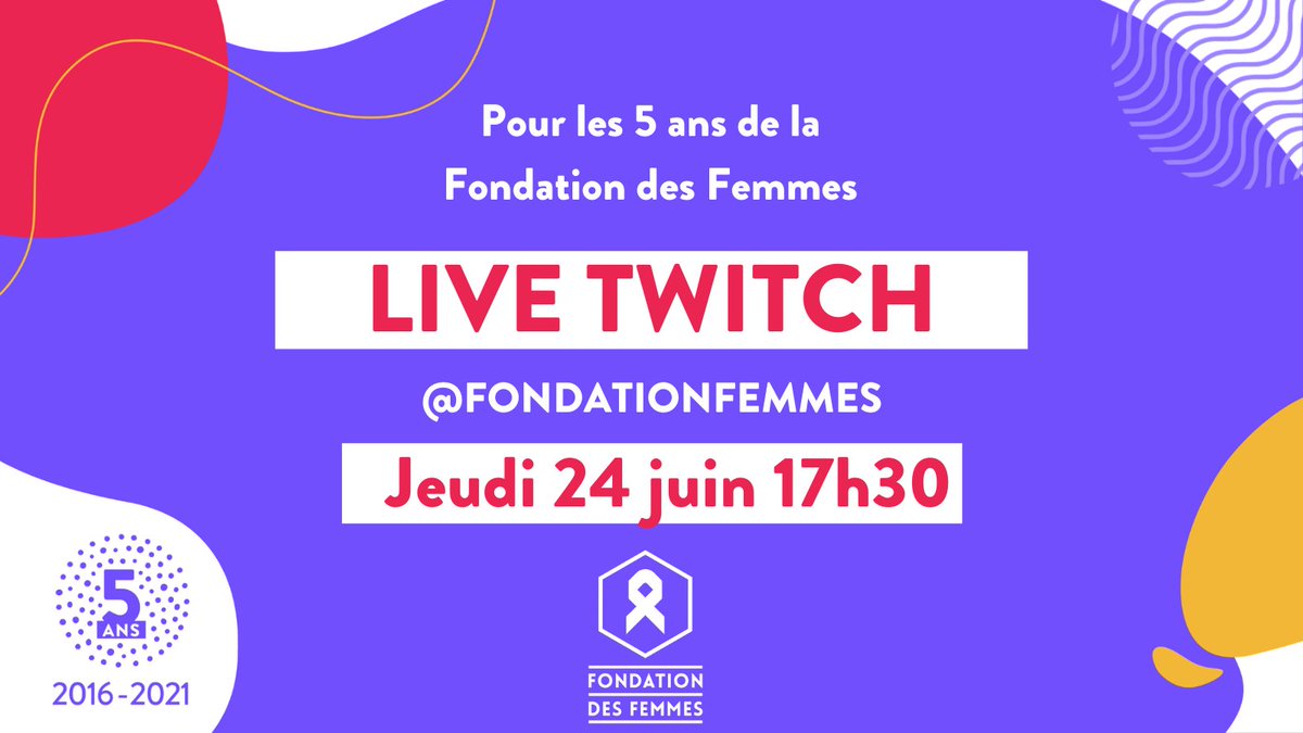 Fondationfemmes's tweet photo. 📢 Live Twitch ce soir à 17h30 pour les 5 ans de la Fondation des Femmes : 
@AnneCMailfert reçoit Mathilde Mayuma (FDF)  et @YnaeeBenaben (@enavanttoutes) pour analyser l'action de la Fondation et son programme pour les années à venir ! 

👉Abonnez vous : https://t.co/wsPJ7CZNpv https://t.co/7wxkQanpeM