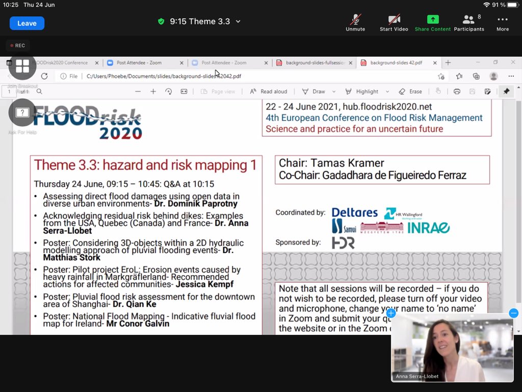 Q&amp;A underway for session Theme 3.3: hazard and risk mapping 1.
<a href="/floodrisk2020/">FLOODrisk 2020</a>