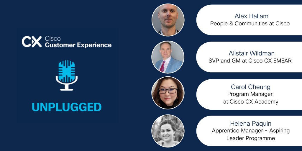 alistairwildman's tweet photo. I am very proud of the many development opportunities we offer here at @CiscoCX, including our commitment to shaping future leaders. Listen to the latest episode of #CiscoCX EMEAR: Unplugged #podcast, as we discuss the Aspiring Leader program: https://t.co/JAhji7gewZ #leadership https://t.co/fFijqWrUhe