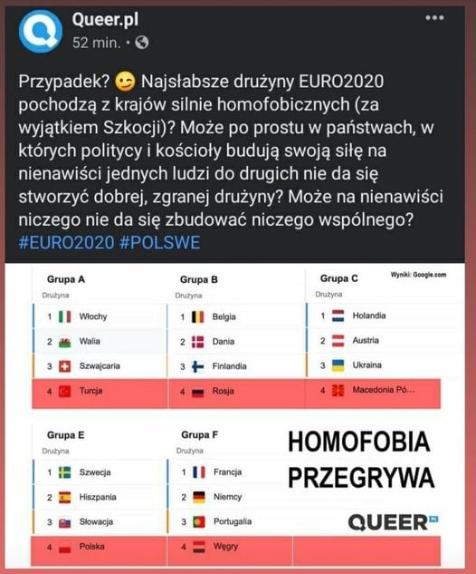 Jak bardzo trzeba mieć zryty czerep, by coś takiego pisać 😂😂😂 #POL #Euro2020 #SWEPOL #POLSWE