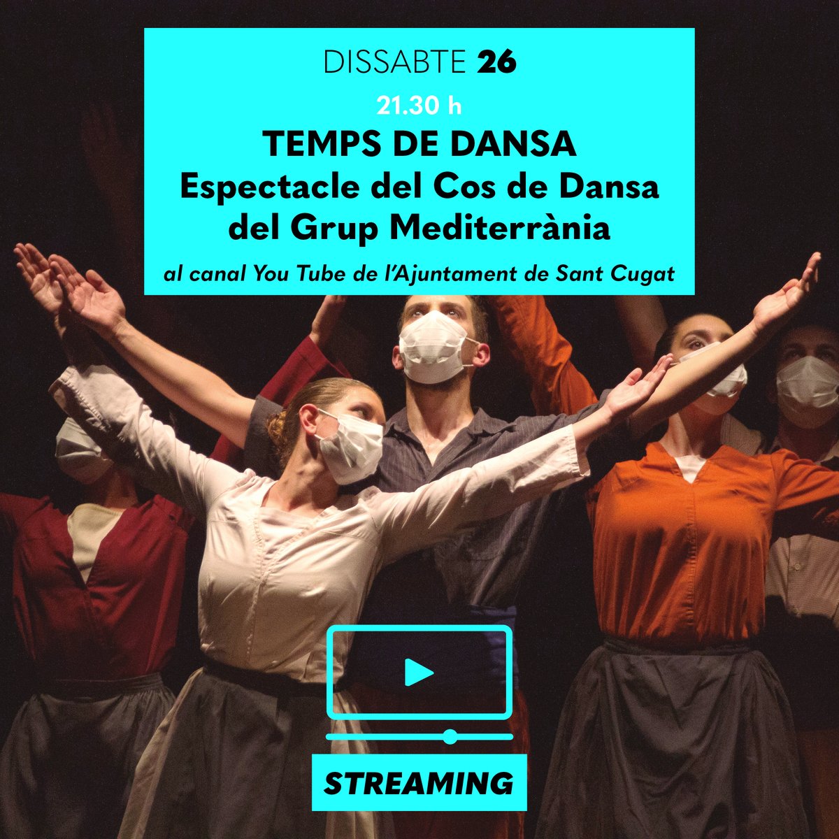 FMSantCugat's tweet photo. 📺 Hem preparat 4 streamings per aquests actes. Els podreu seguir en directe pel canal Toutube de l' @ajsantcugat:

1️⃣ Pregó de la #FMsantcugat 
2️⃣ @EsbartSC
3️⃣ @gmediterrania 
4️⃣ @Pagalijoan 

@ajsantcugat @culturastc https://t.co/LJRK5MjGSX