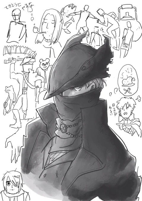 今日のらくがきくん ブラッドボーンはいいぞ 