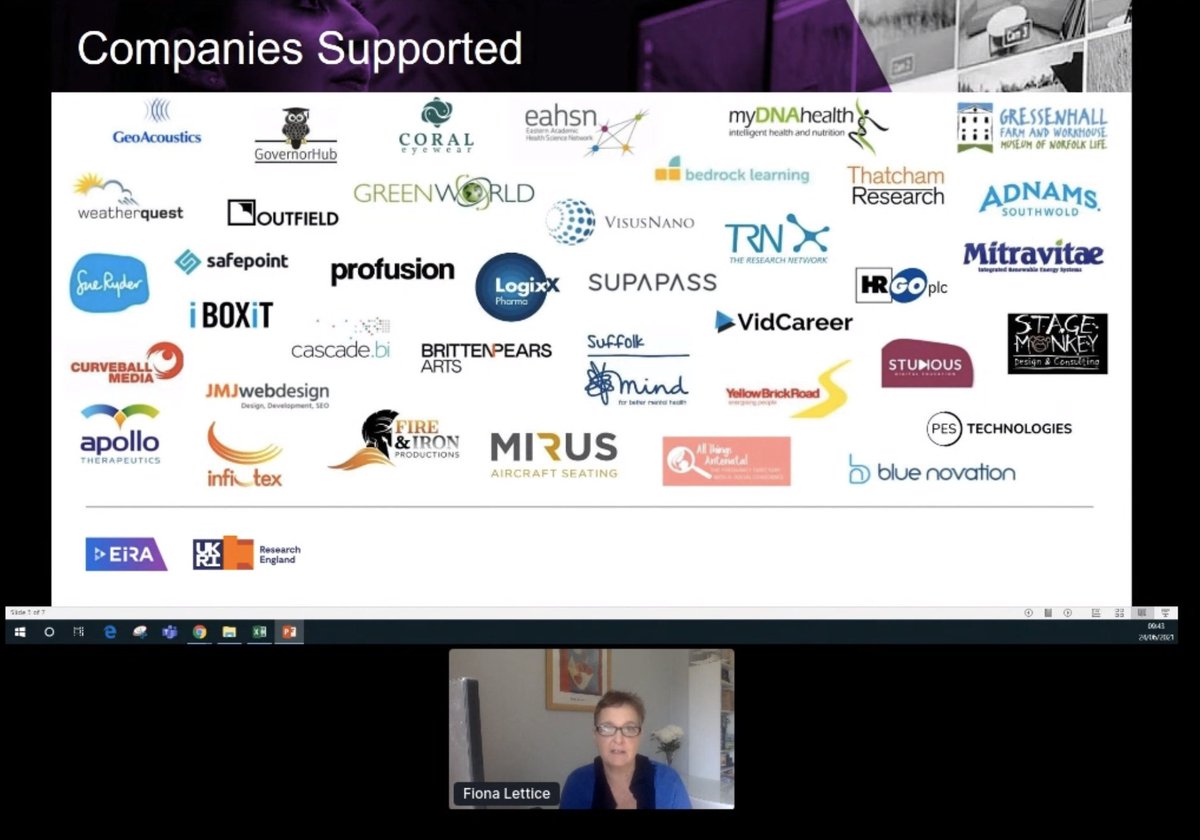 EIRA_eARC's tweet photo. Prof Fiona Lettice @FLettice , Pro Vice Chancellor (Research & Innovation) at @uniofeastanglia is delivering the 2nd keynote address at the virtual #EIRAShowcase on how #EIRA has accelerated #KE
Come join us at the stage: https://t.co/7I6VPgvaRa
#endofaneira #innovation https://t.co/eUydWERVwD