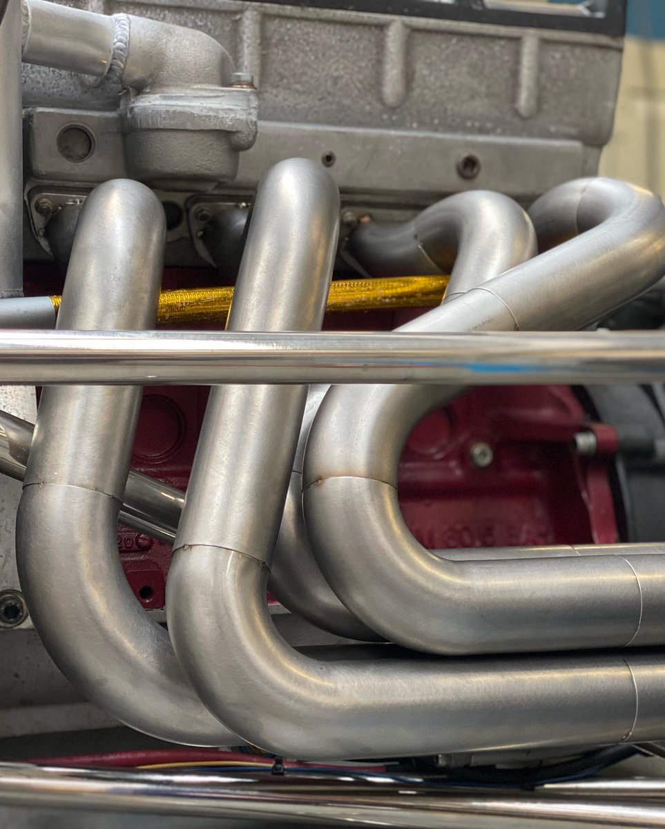 AlphaPerforman1's tweet photo. Equal length Historic Formula 2 headers finished today on this beautiful Chevron B29 #apf #alphaperformancefab #hscc #historicf2 #equallengthheaders #performanceexhaust #handmade #chevronb29 #britishengineering🇬🇧 https://t.co/6MunnGMy5P