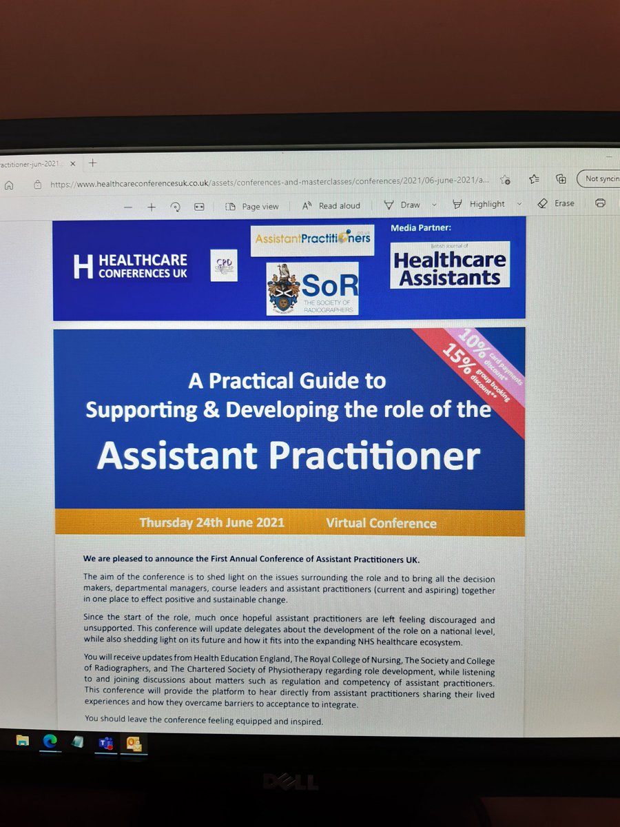 KarenRidealgh's tweet image. All ready to attend the First Annual Conference of Assistant Practitioners! Hoping it will really inform my work in supporting new roles. #PracticeDevelopment #AssistantPractitioner