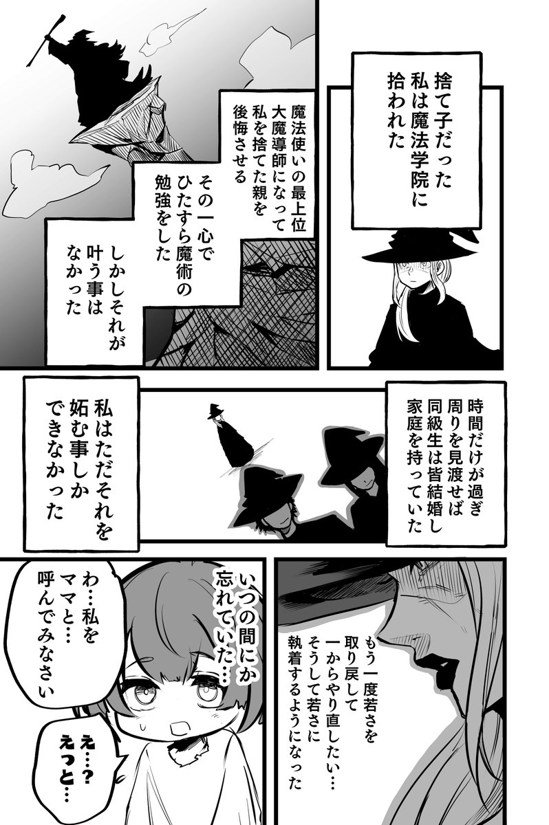 若さを求める魔女と夢見る少女 