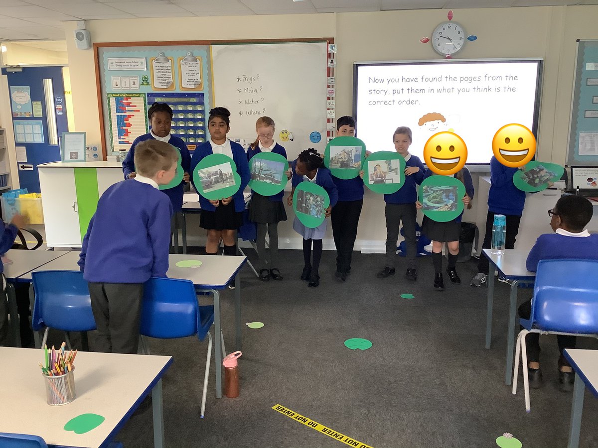 ReinwoodJuniors's tweet image. And so the investigation begins - where did all of these lily pads come from? #RJSReadAllAboutIt #RJSEnglish #RJS4B @HMHbooks