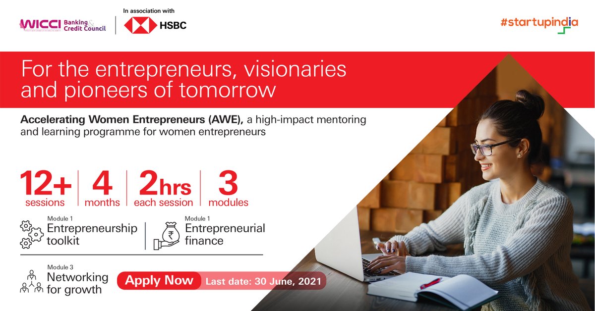 If you are an ambitious woman entrepreneur looking to grow your business, we have an impactful opportunity for you! Apply for the Accelerating Women Entrepreneurs program to avail capital support, mentoring, business training and more. Link: (tiny.cc/AcceleratingWo…) 
<a href="/HSBC_IN/">HSBC India</a>