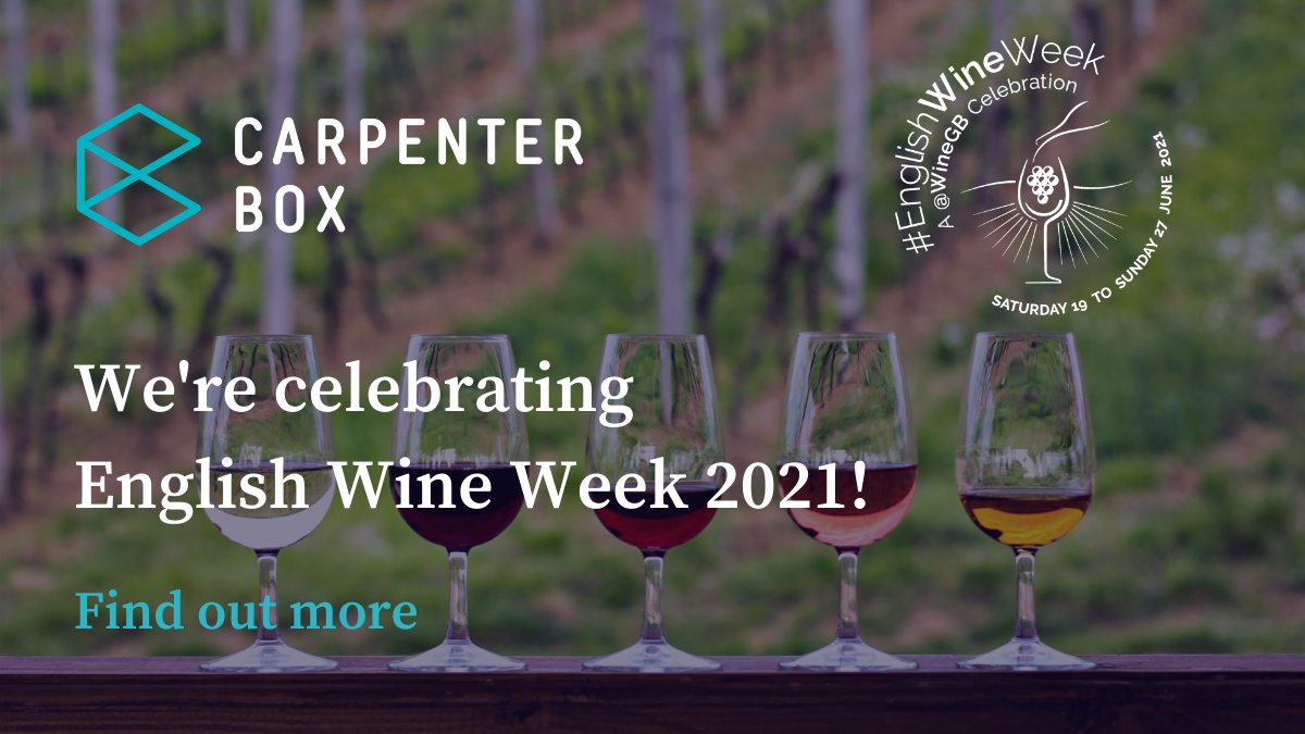 We’re very proud to be supporting #EnglishWineWeek once again this year. The event is organised annually by <a href="/Wine_GB/">Wines of Great Britain</a>.  It provides a great opportunity for individuals and businesses to enjoy the wonderful taste of English wine. Find out more: carpenterbox.com/blogs/were-rai…