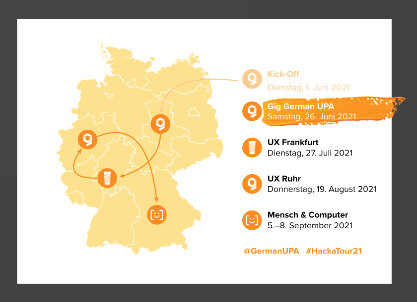 When they ask you to facilitate one workshop and call it a "gig" … you turn it into a whole tour across the country

This is my <a href="/MURAL/">Mural</a>  board for the musical theme, turning facilitors into MCs and breakout rooms into DJ sets

<a href="/germanupa/">GERMAN UPA</a>  #HackaTour