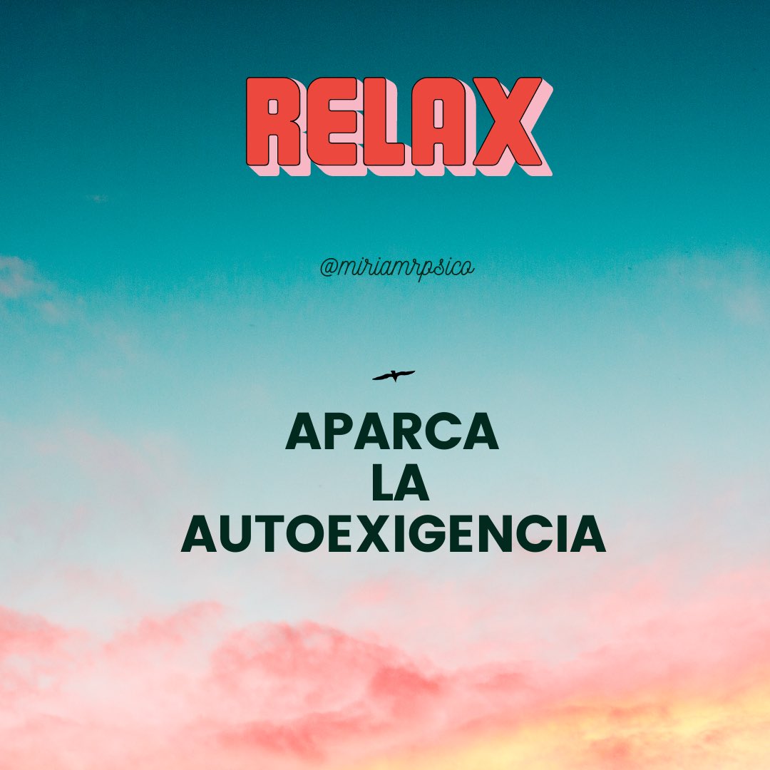 MiriamRPsico's tweet photo. Parece que siempre tenemos que poder con todo y llegar a todo.
¿Si no estás agotadx no te sientes productivx? 
Puedes con todo, pero paso a paso.
Baja tu nivel de autoexigencia y prioriza el autocuidado.
#autoexigencia #psicología #salud #bienestar #autocuidado #relax https://t.co/BGGTCPXX4d