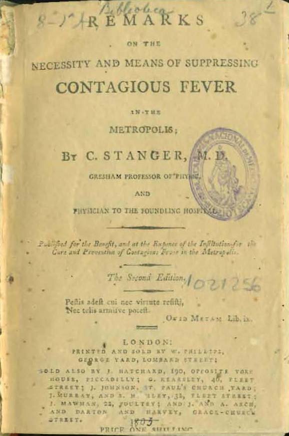 BibyArchRANME's tweet photo. En este folleto publicado en #Londres en 1803, Christopher Stanger (1759-1834) habla de la necesidad de defenderse del #tifus o #ContagiousFever en las grandes ciudades #HistMed #SigloXIX #Epidemias #BibliotecaDigital #BibliotecaHistórica #LibroAntiguo https://t.co/1k5025k43D https://t.co/lfJquxZH1t