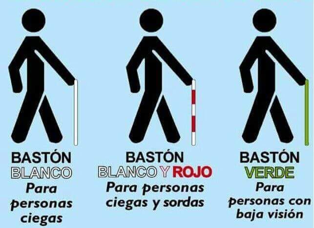 guardiacivil's tweet photo. #SabíasQue el bastón blanco con láminas rojas significa que la persona que lo utiliza, además de sufrir ceguera o discapacidad visual grave, también la tiene auditiva? 

Es importante tu RT para saberlo y derribar las barreras que sufren las personas #sordociegas. https://t.co/UJMIrIrqYP