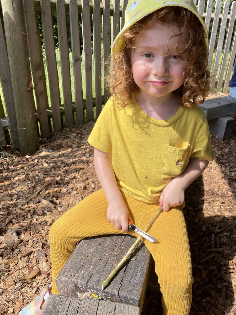 StSwithunsOL's tweet photo. So proud of this boy and the confidence and skills he has gained at Forest School this year!  Well done O, super whittling!  🌳🐞🦋 https://t.co/LXNkoJX0j3