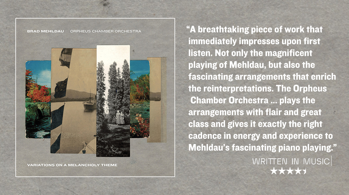 NonesuchRecords's tweet image. "'Variations on a Melancholy Theme' is a breathtaking piece of work that immediately impresses upon first listen. Not only the magnificent playing of @BradMehldau, but also the fascinating arrangements that enrich the reinterpretations." —@WrittenInMusic: writteninmusic.com/albumrecensie/…