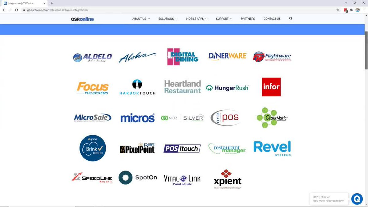 QSROnline's tweet image. If you don&apos;t see your POS system on our website, that does not mean we don&apos;t integrate with it! Give us a call or shoot us an email today to learn all of our POS integrations. 

#QSROnline #Restaurantstrong #Posintegrations 

share.vidyard.com/watch/AoKYdtEP…?